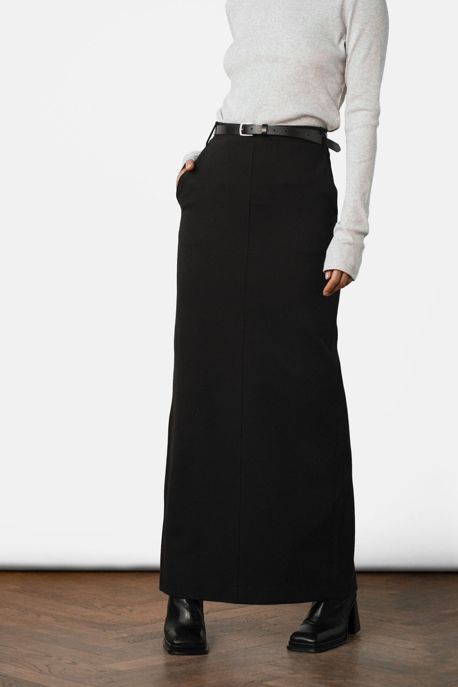 Tilde Maxi Skirt - Black Residus