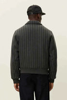 Varsity Pinstripe Wool Jacket Les Deux