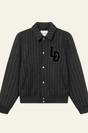 Varsity Pinstripe Wool Jacket Les Deux