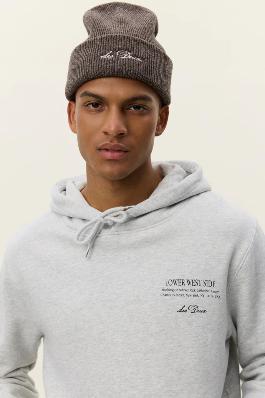 West Side Hoodie - Snow Melange Les Deux