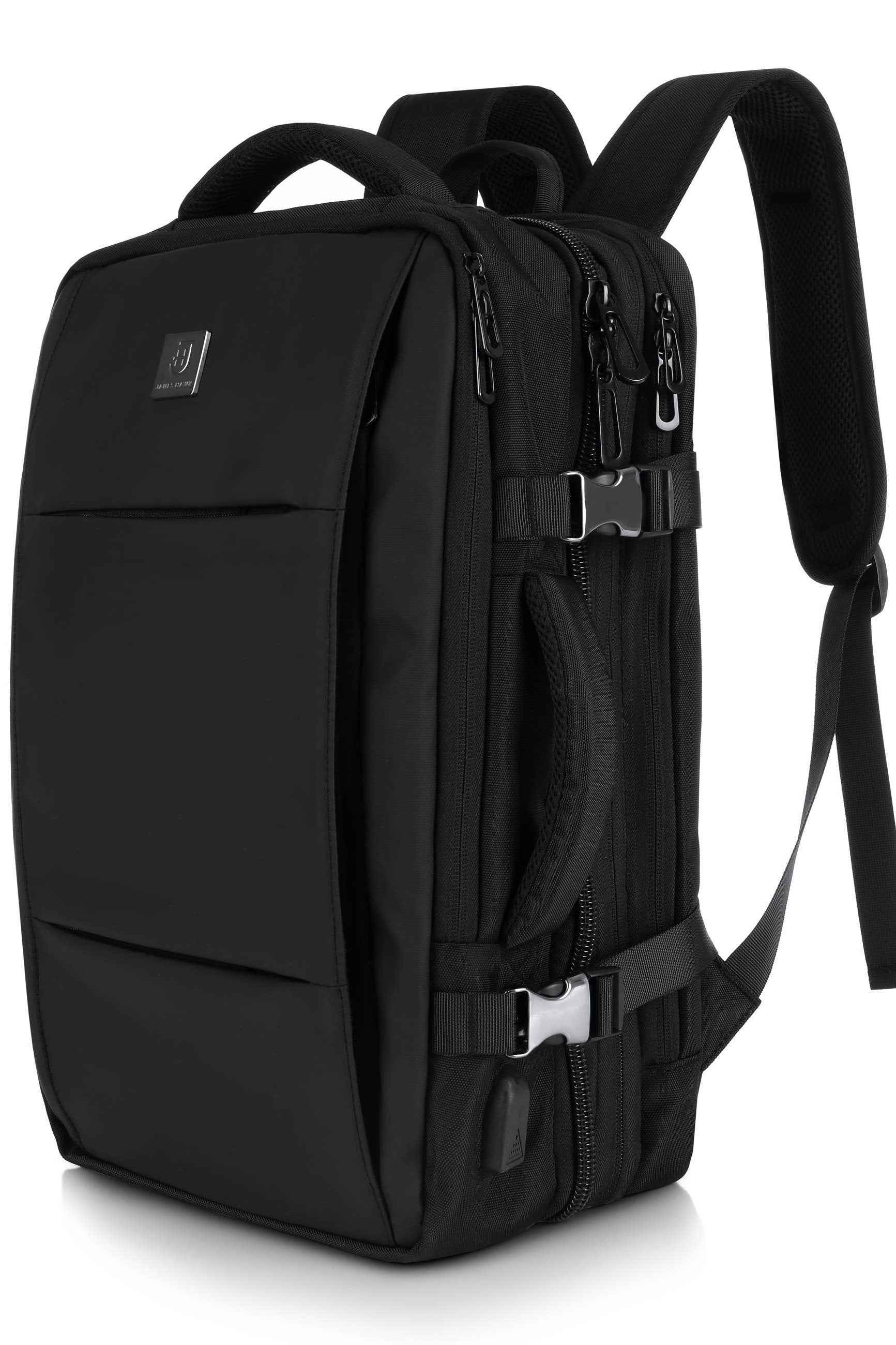 Travel Backpack: Black James Hawk