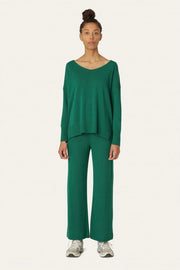 Nete Cashmere Pants Jade Green