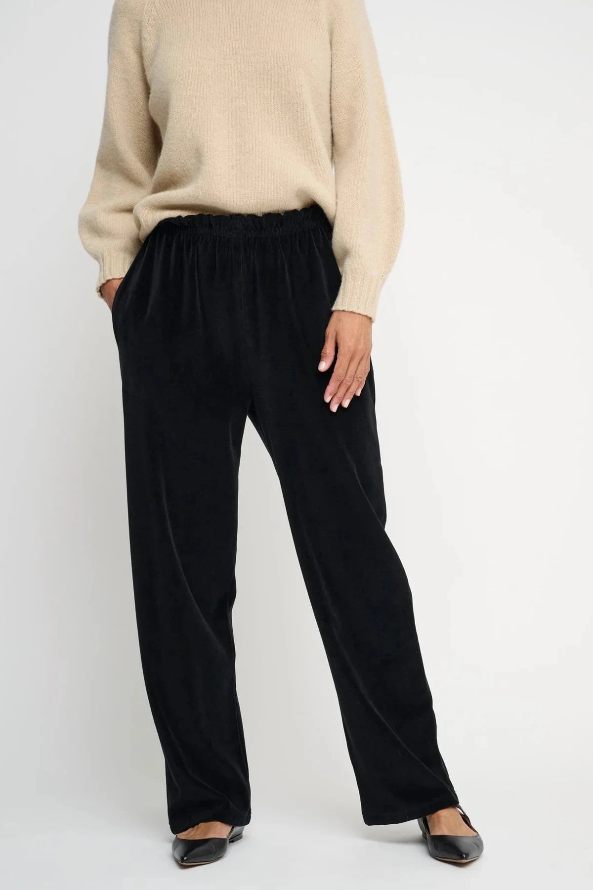 Aurora Pants Velvet - Black moshi moshi mind