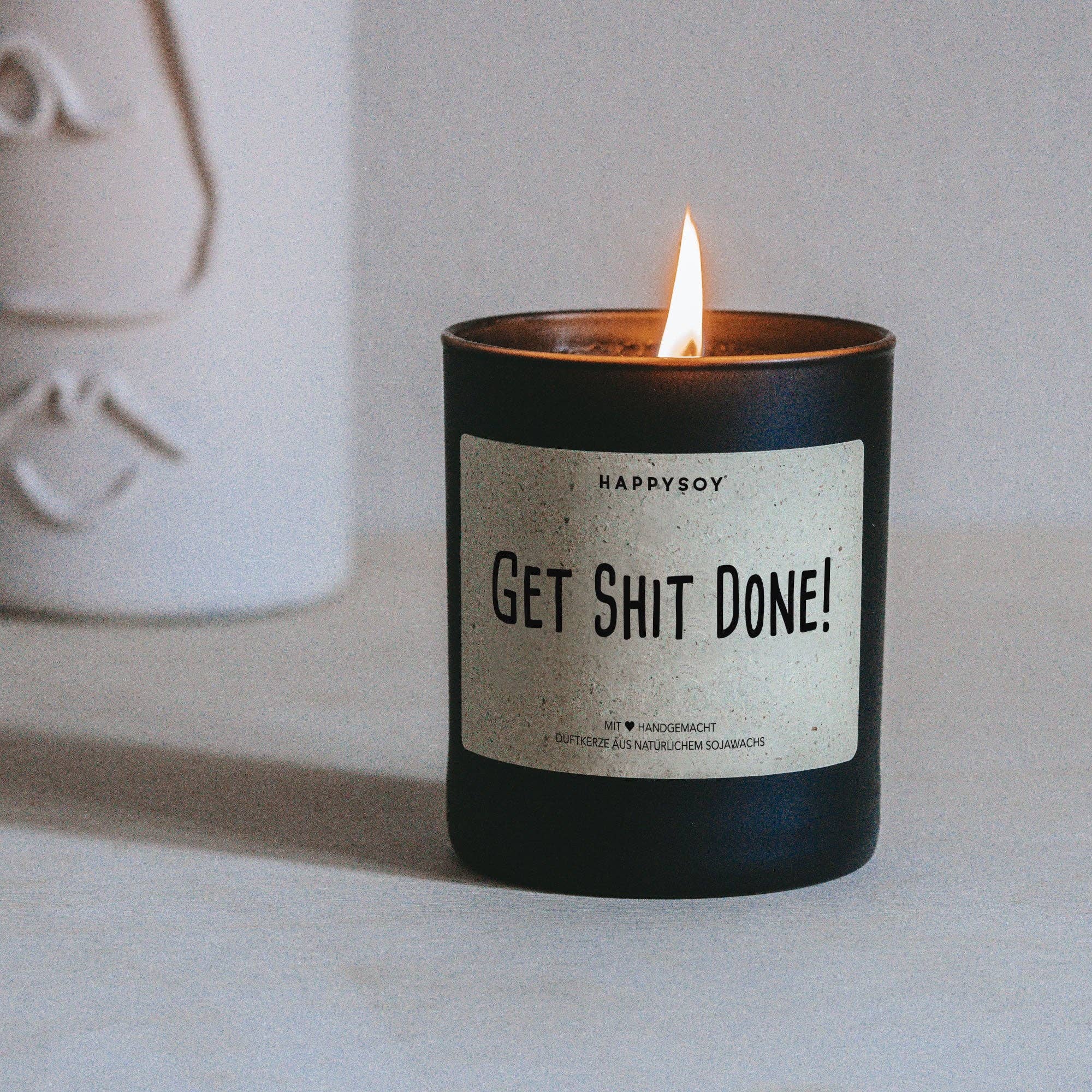 Scented candle | Get Shit Done! Happysoy