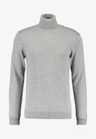 CFKONRAD Merino Roll Neck Knit - Light Grey Melange