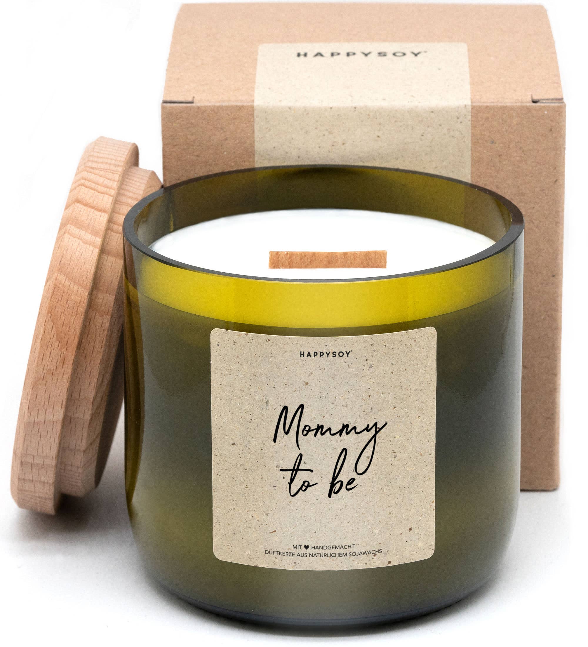 Scented candle | Mommy To Be! | From wine bottle Happysoy