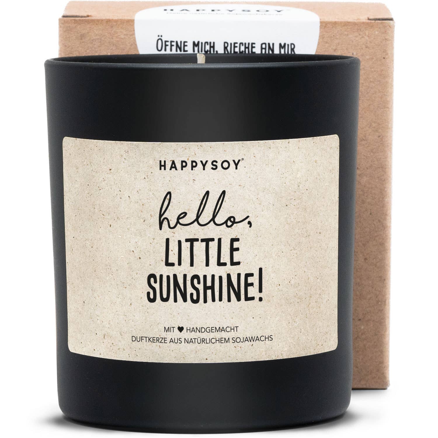 Scented candle | Hello, little sunshine! Happysoy