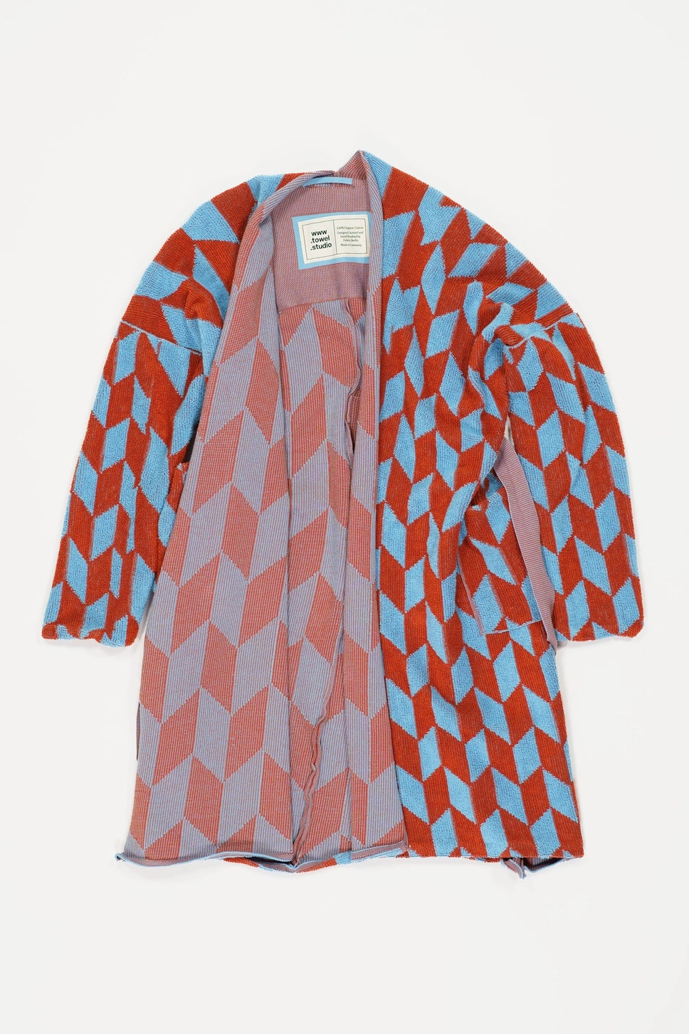 Knitted Bathrobe | Sky & Brick | Arrow Tail towel.studio