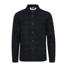 CFJEUX Checked Shacket - Dark Navy