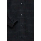 CFJEUX Checked Shacket - Dark Navy