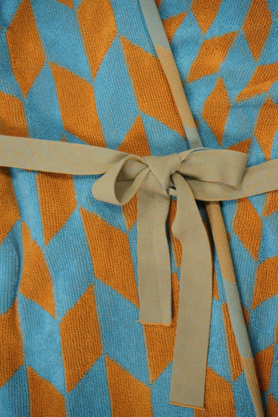 Knitted Bathrobe | Caramel & Sky | Arrow Tail