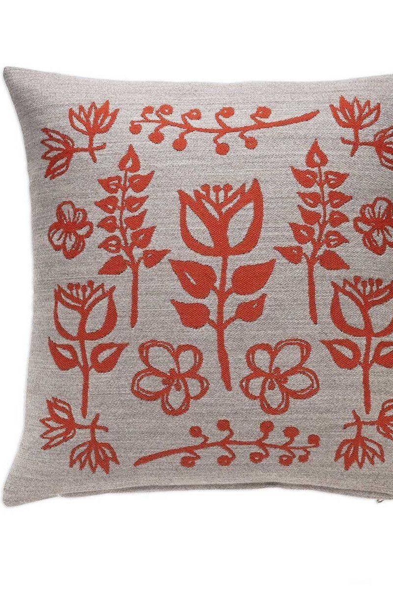 Magic Garden Cushion Cover, Orange Pattern Miiko