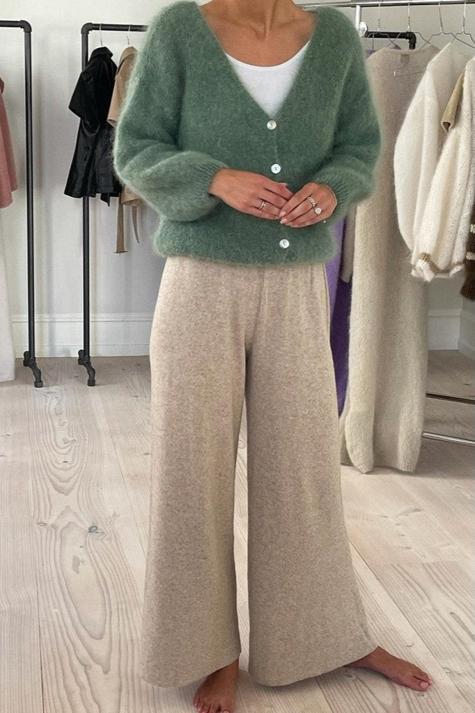 Cornelia LS Cardigan Dusty Green Americandreams