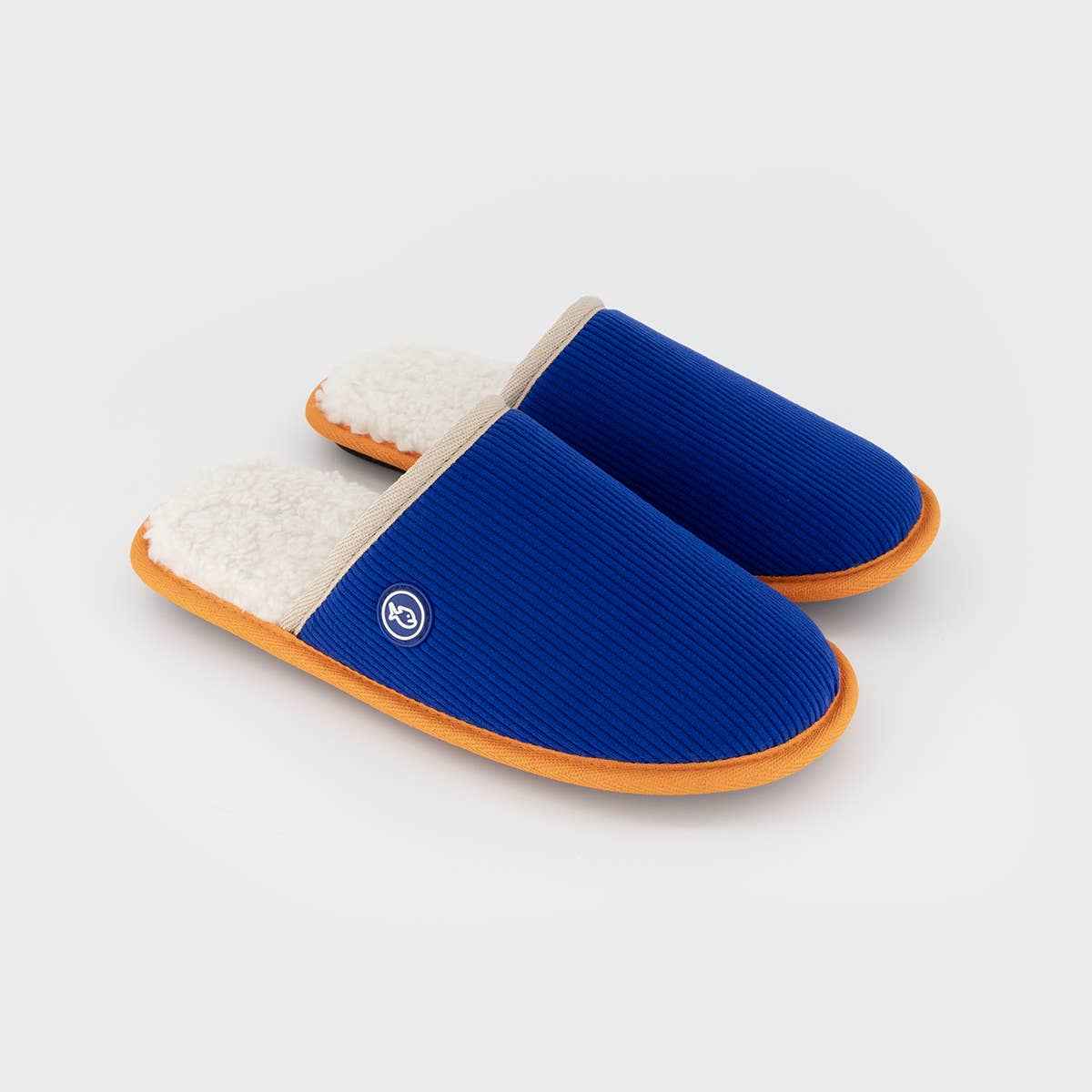 Electric Blue Corduroy Slippers BILLYBELT