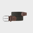 Elastic Braided Belt Khaki Green BILLYBELT