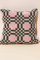 Weave Throw Pillow | Pink & Green towel.studio