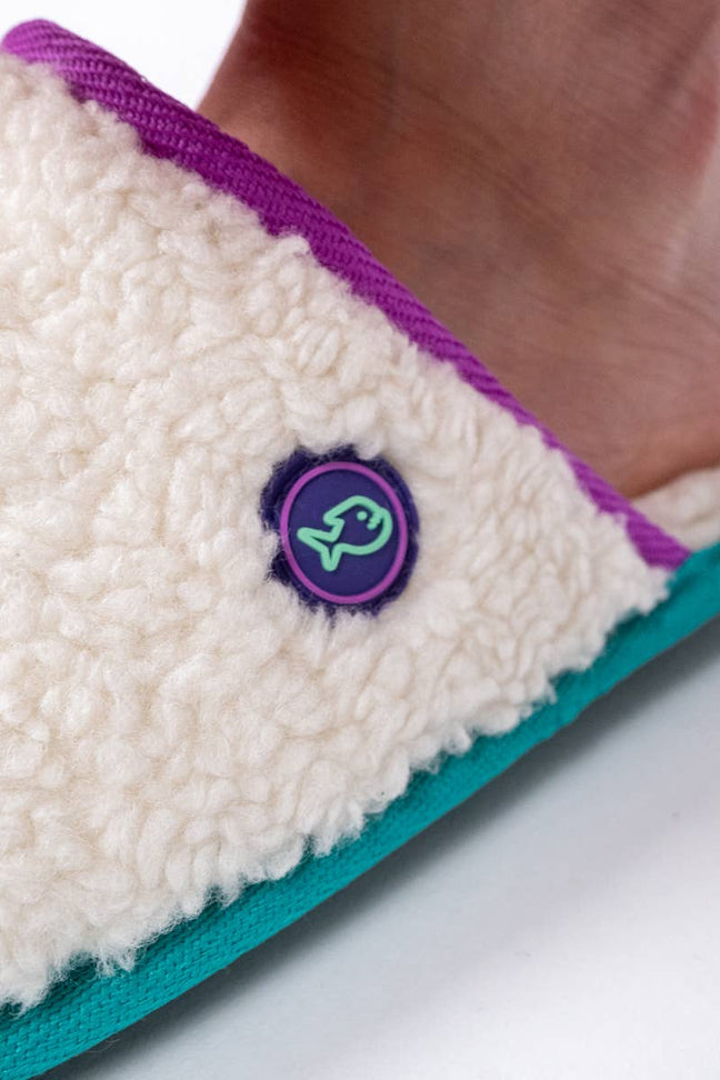 Purple Sherpa Slippers BILLYBELT