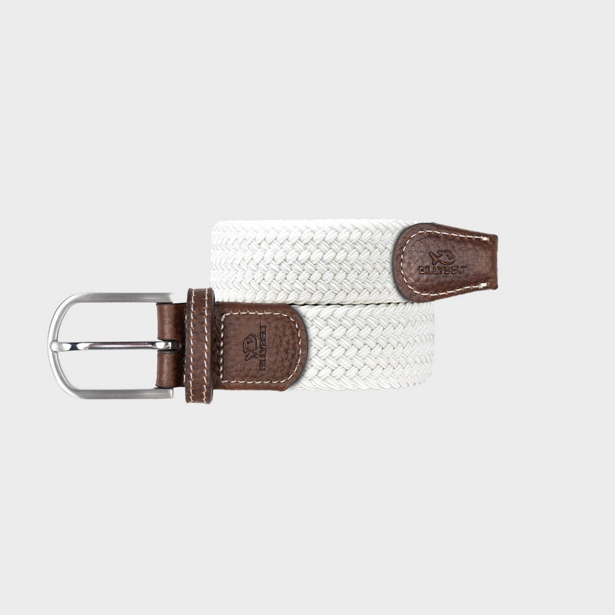 Coco White Braided Elastic Belt BILLYBELT