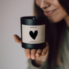 Scented candle - Heart symbol Happysoy