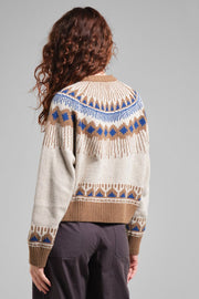 Senja Fair Isle Pearl White