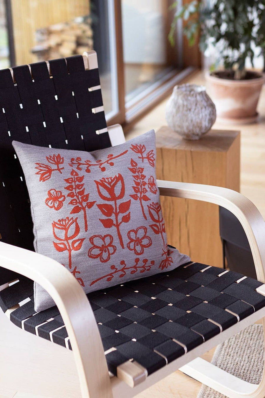 Magic Garden Cushion Cover, Orange Pattern Miiko