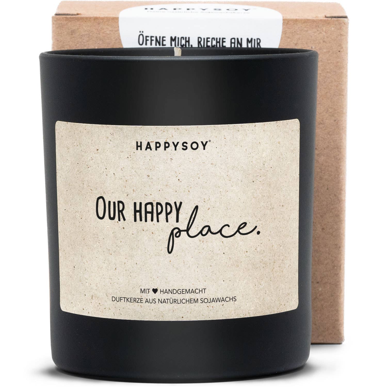 Scented candle | Our happy place. Happysoy