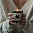 Scented candle - Heart symbol Happysoy