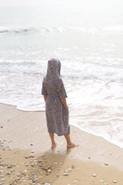 Worm Surf Poncho | Electric Blue towel.studio