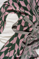 Arrow Tail Bathrobe | Pink & Green towel.studio