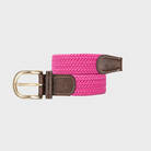 Women's Solid Elastic Braided Belt - Pink BILLYBELT
