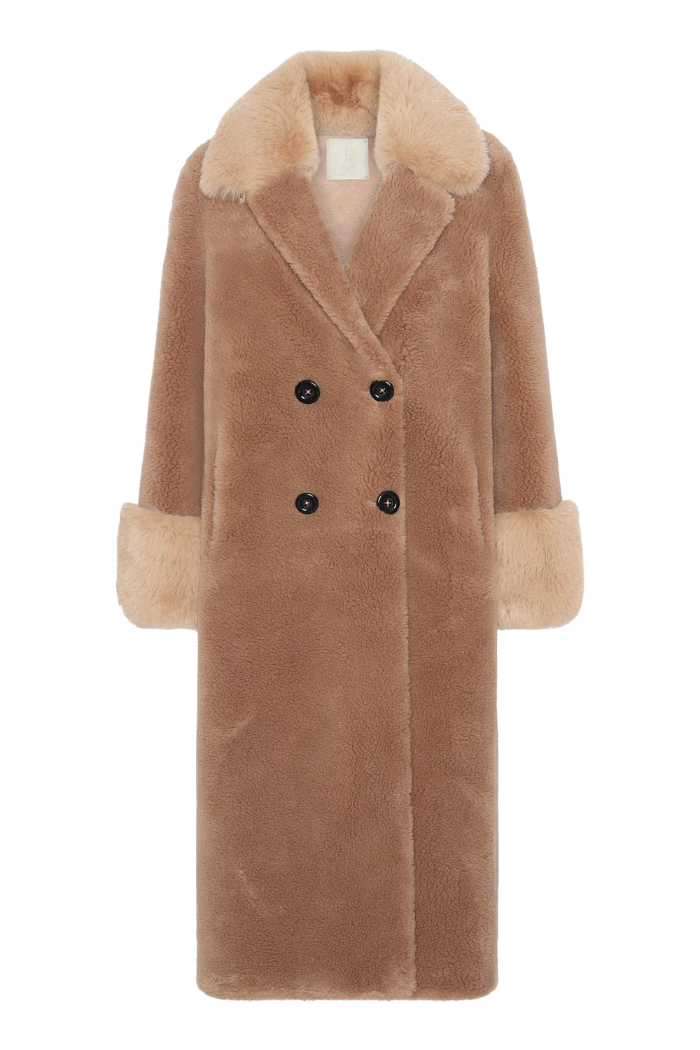Fiona Wool Coat Long Light Brown Americandreams