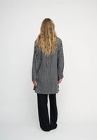 Kaia Shirt Check - Sand / Dark Navy moshi moshi mind