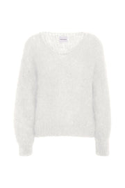 Milana LS Mohair Knit - White Americandreams