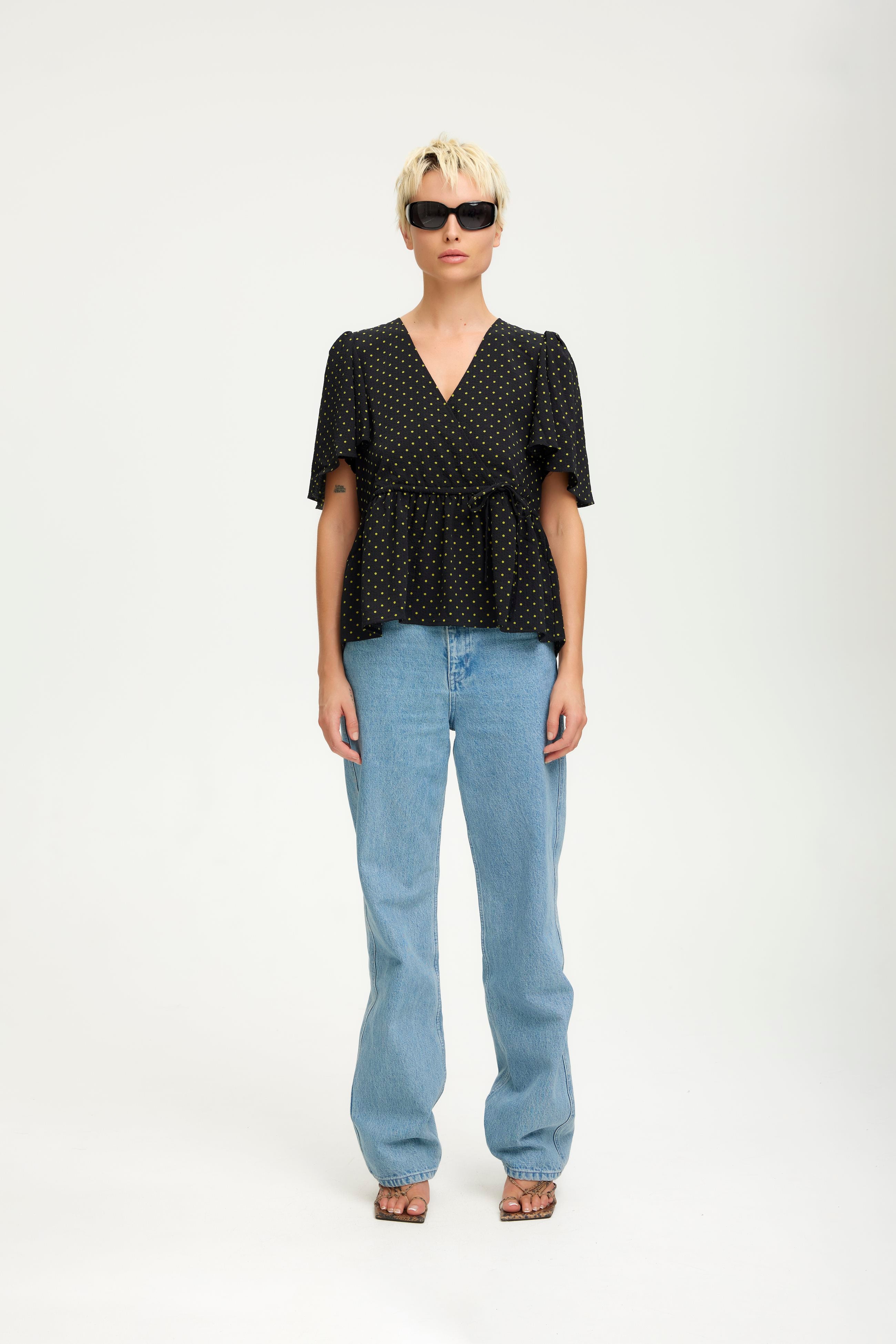 KatiaGZ P blouse (Split pea dot) Gestuz