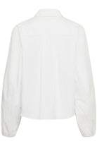 MWSunna Balloon Sleeve Shirt - Bright White