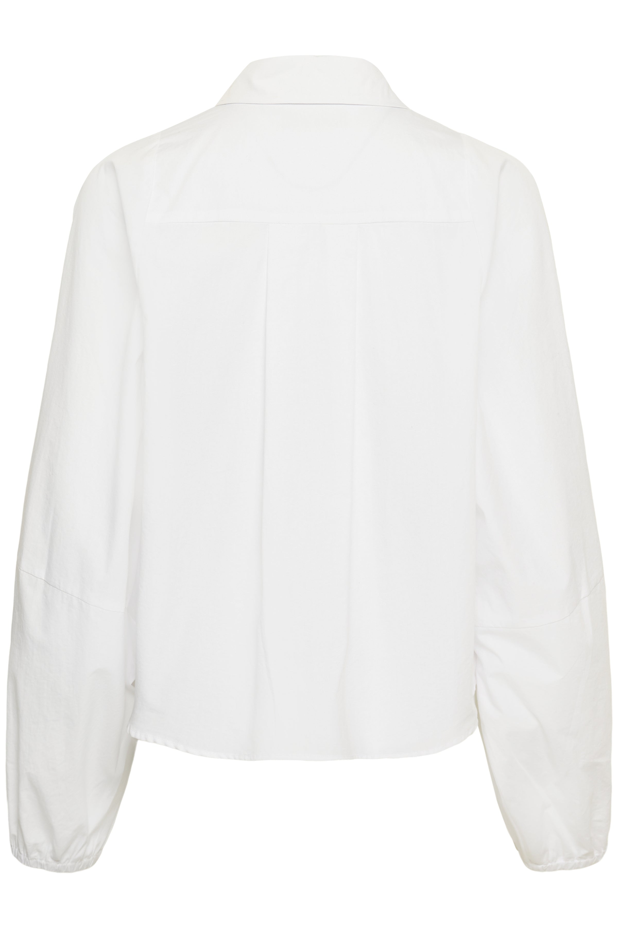 MWSunna Balloon Sleeve Shirt - Bright White