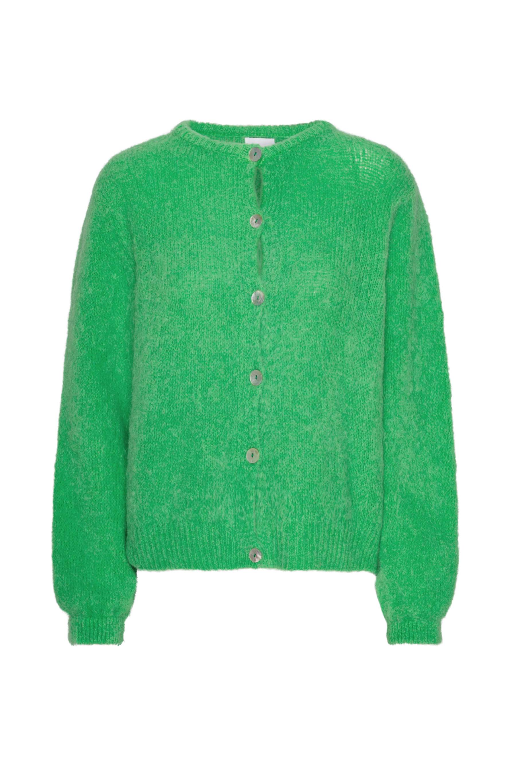 Susan Alpaca Cardigan Bright Green Americandreams
