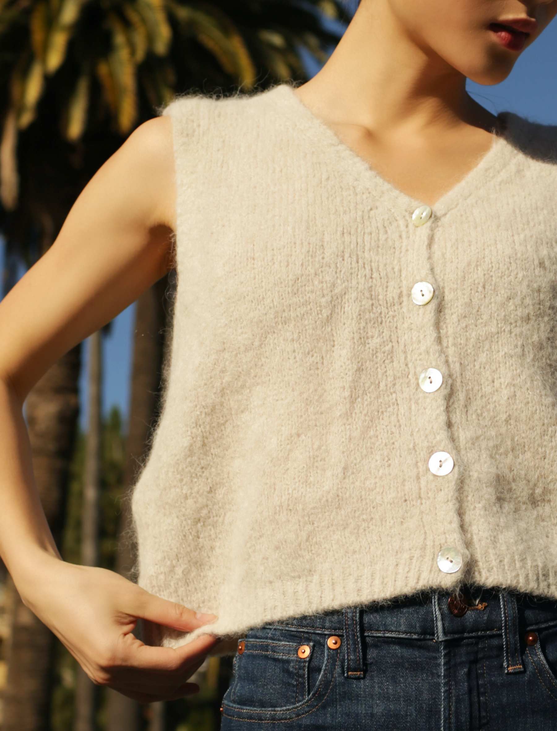 Telma Vest Beige Americandreams