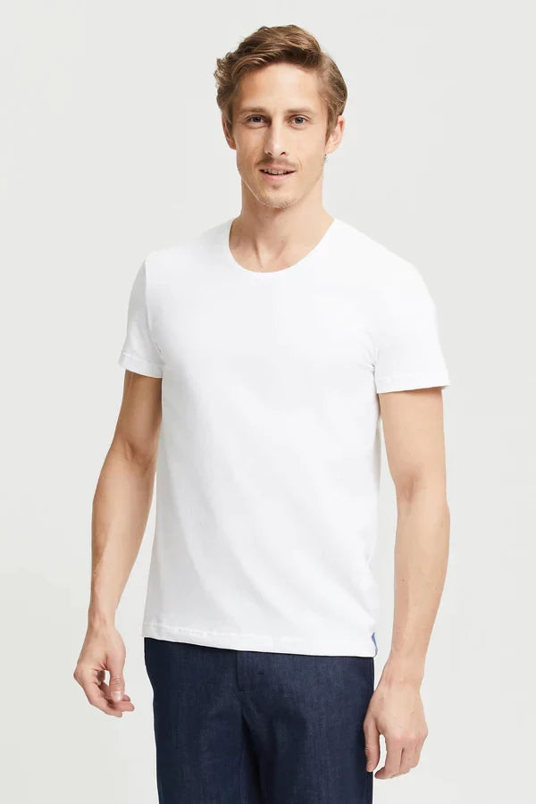 Henri Org. Cotton T-Shirt White