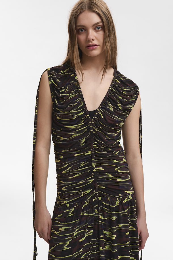 Shevy Long Dress Yellow Gestuz
