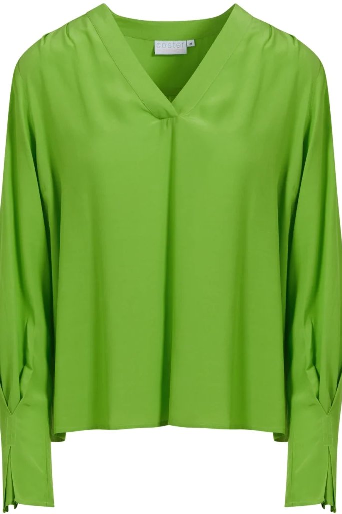 Pleats Shirt Flashy Green