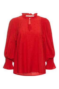 Rdf New Dolly Blouse Red