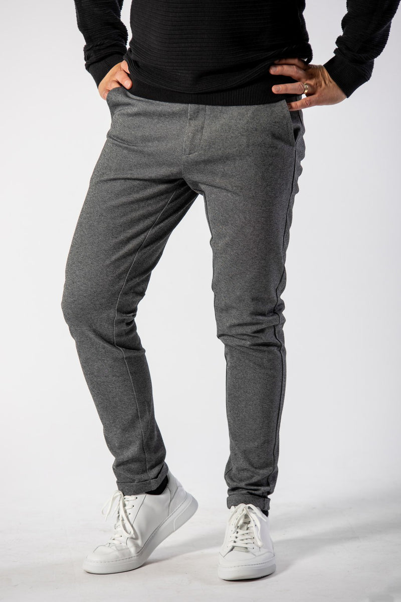 Slim Fit Pants Grey Mix