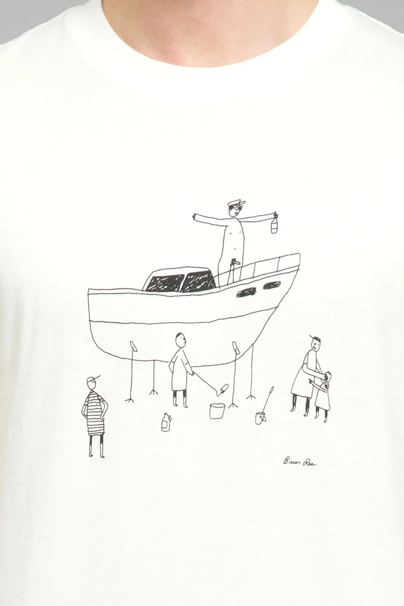 T-Shirt Stockholm All Boat Off White Whisper