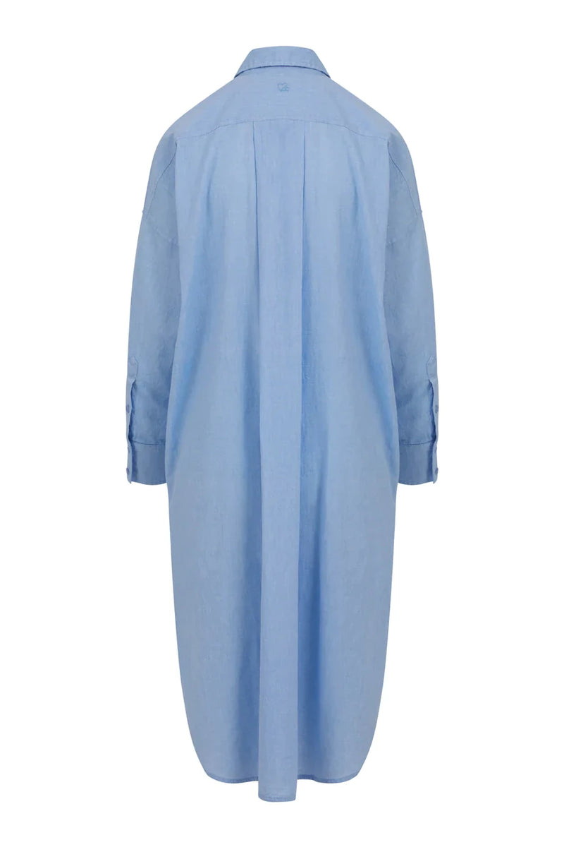 Cc Heart Oversize Shirt Dress Light Blue