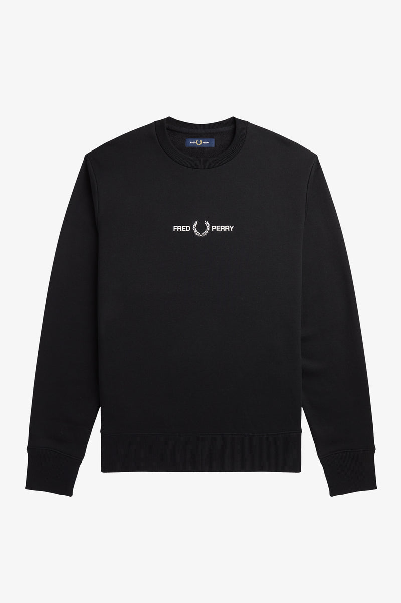 Fred Perry Embroid Sweatshirt Black