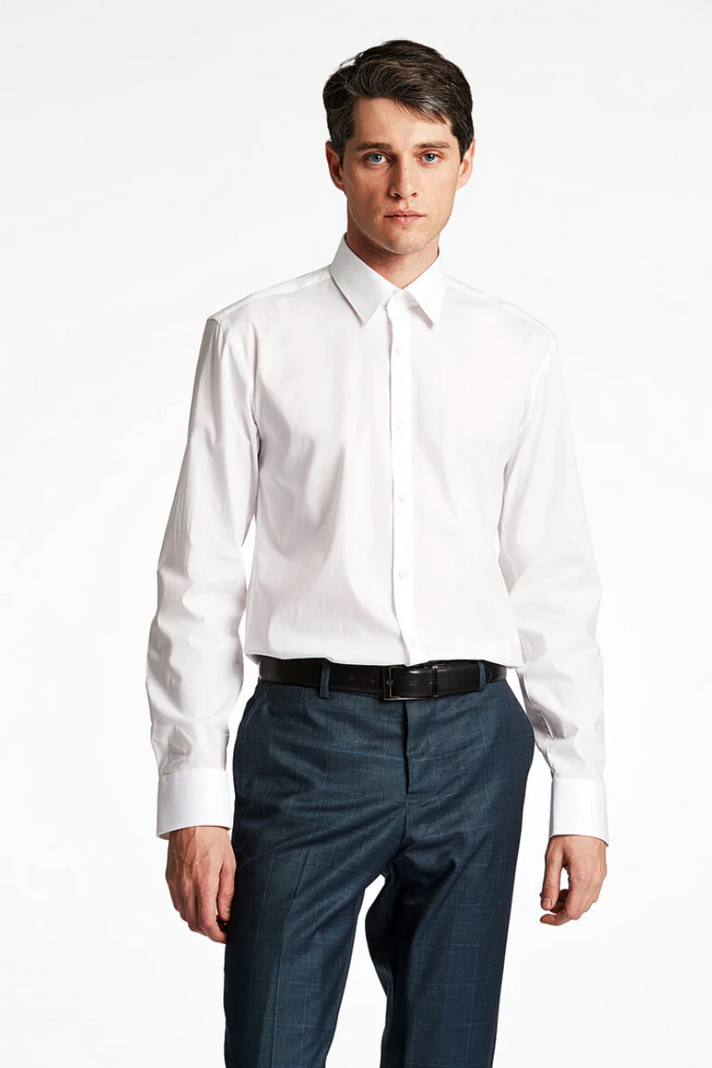 Technical Slim Shirt Valkoinen