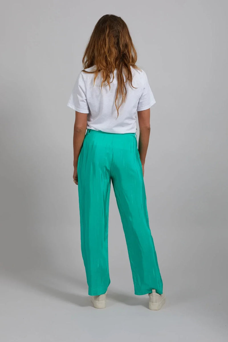Cc Pants With Straight Legs - Sille Intense Green